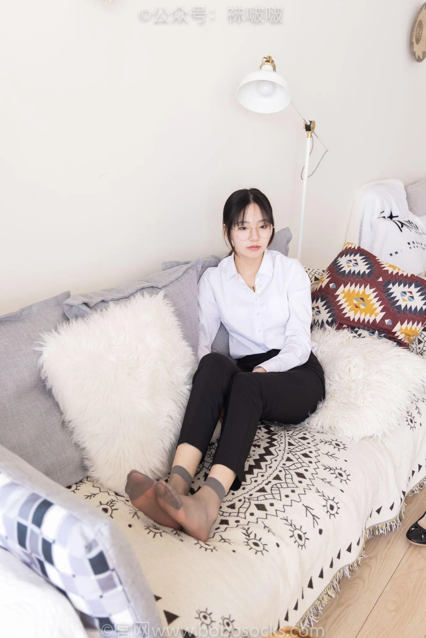 [BoBoSocks袜啵啵]NO.085 小甜豆-平底鞋、短灰丝、短肉丝 [140P]插图9